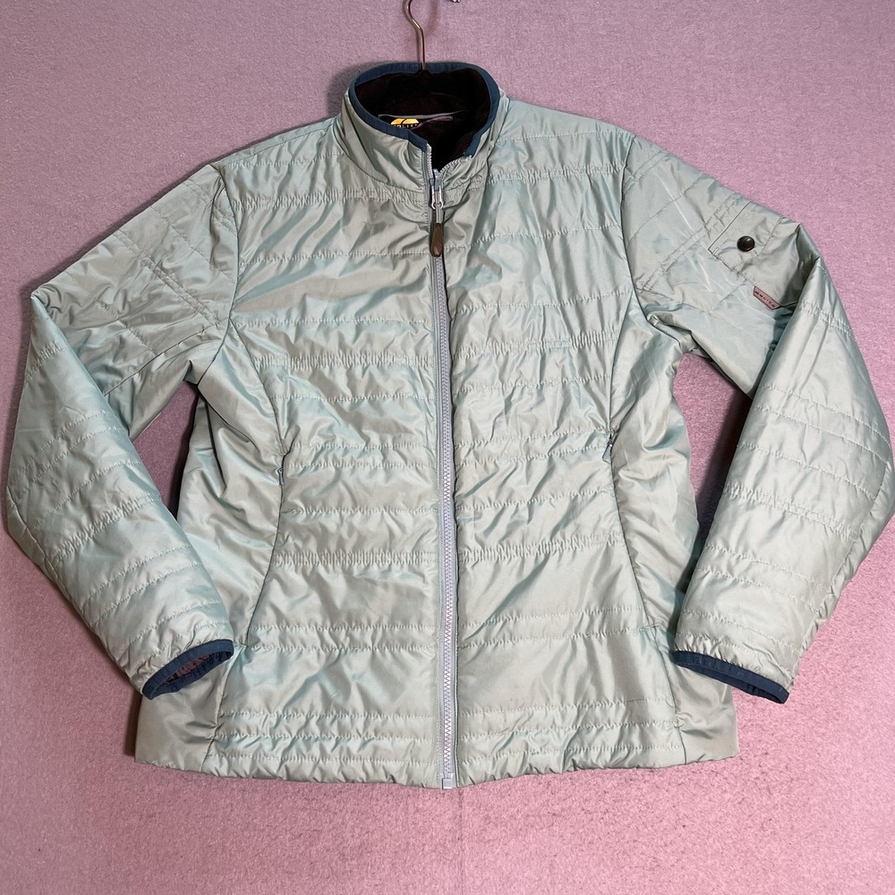 GoLite Jacket Womens Medium Quilted Softshell Fleece Lined Full Zip Warm